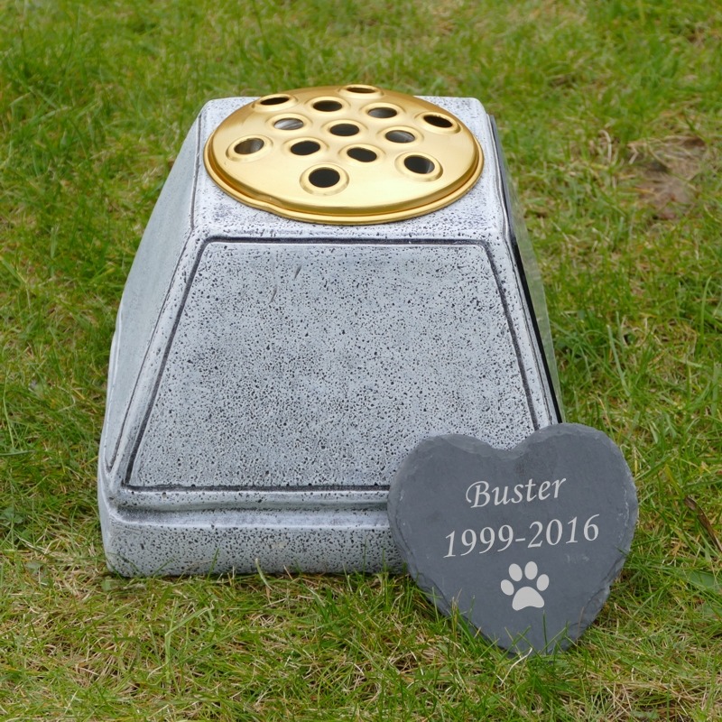 Dog Memorial Slate Heart Garden Stone - Image 2