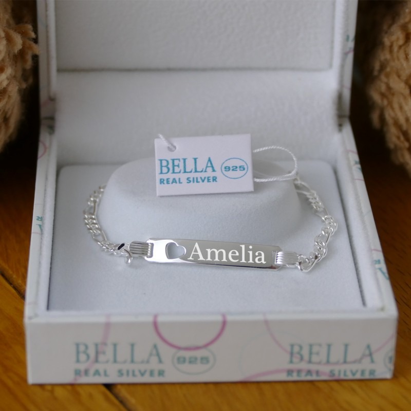 Personalised Childs Silver Identity Bracelet - Image 2