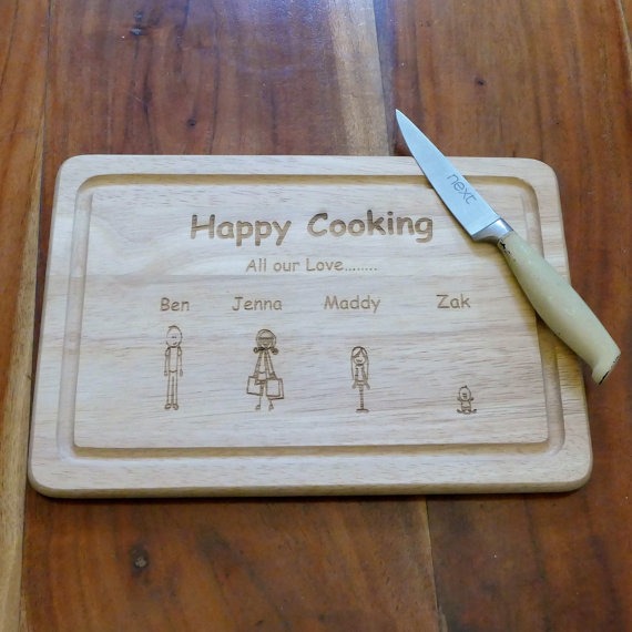 Personalised Wooden Chopping Board Engraved In Your Own Handwriting - Image 4