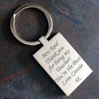 Engraved Keyring with personalised message