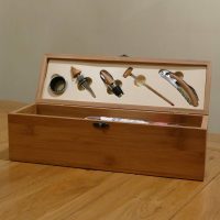 Engraved Wooden Wine Box