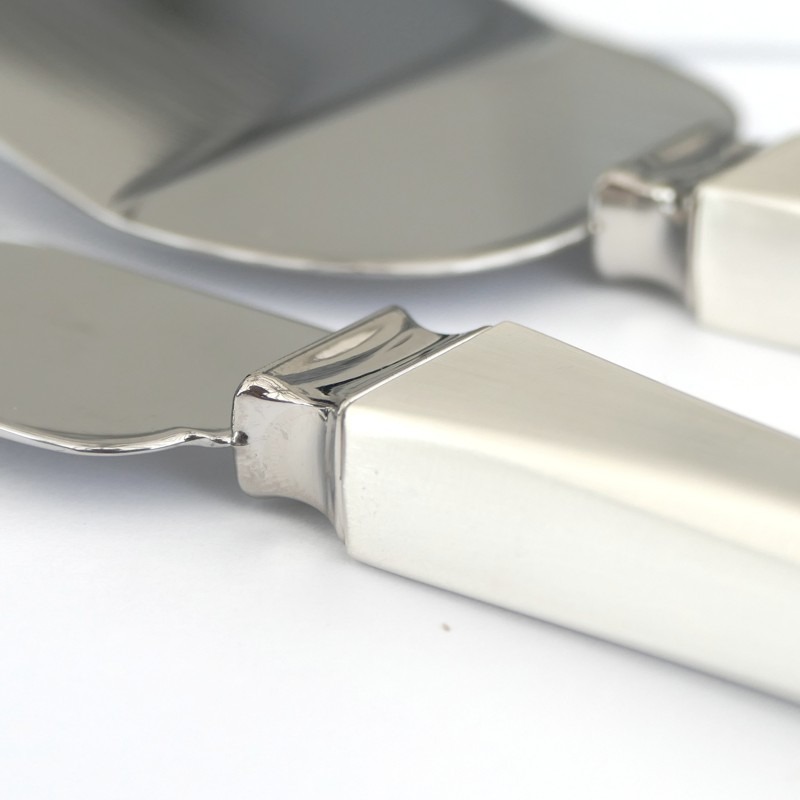 Silverplated Diamante Heart Cake Knife and Server - Image 2