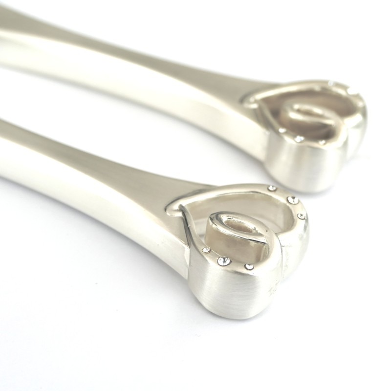 Silverplated Diamante Heart Cake Knife and Server - Image 4