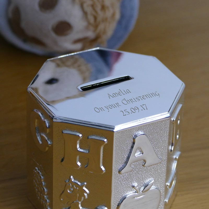 Silverplated ABC Money Box - Image 2
