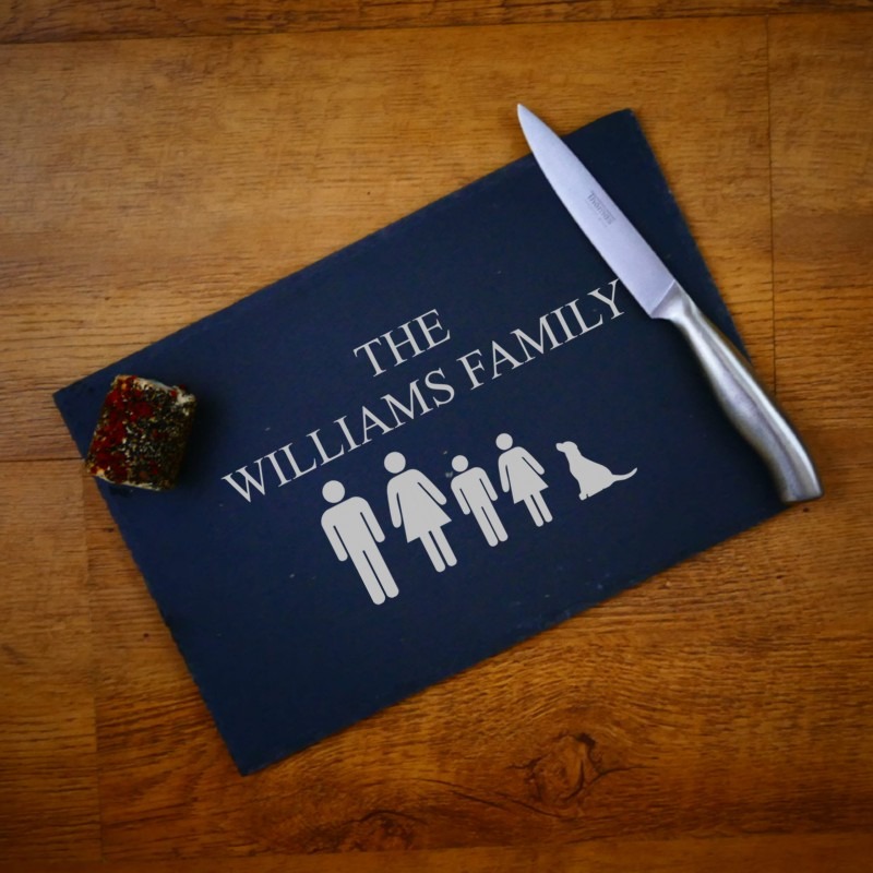 Personalised Family Slate Cheeseboard