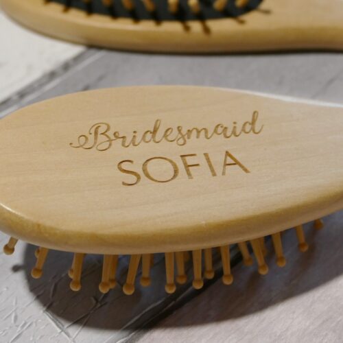 Personalised wooden Hair brush