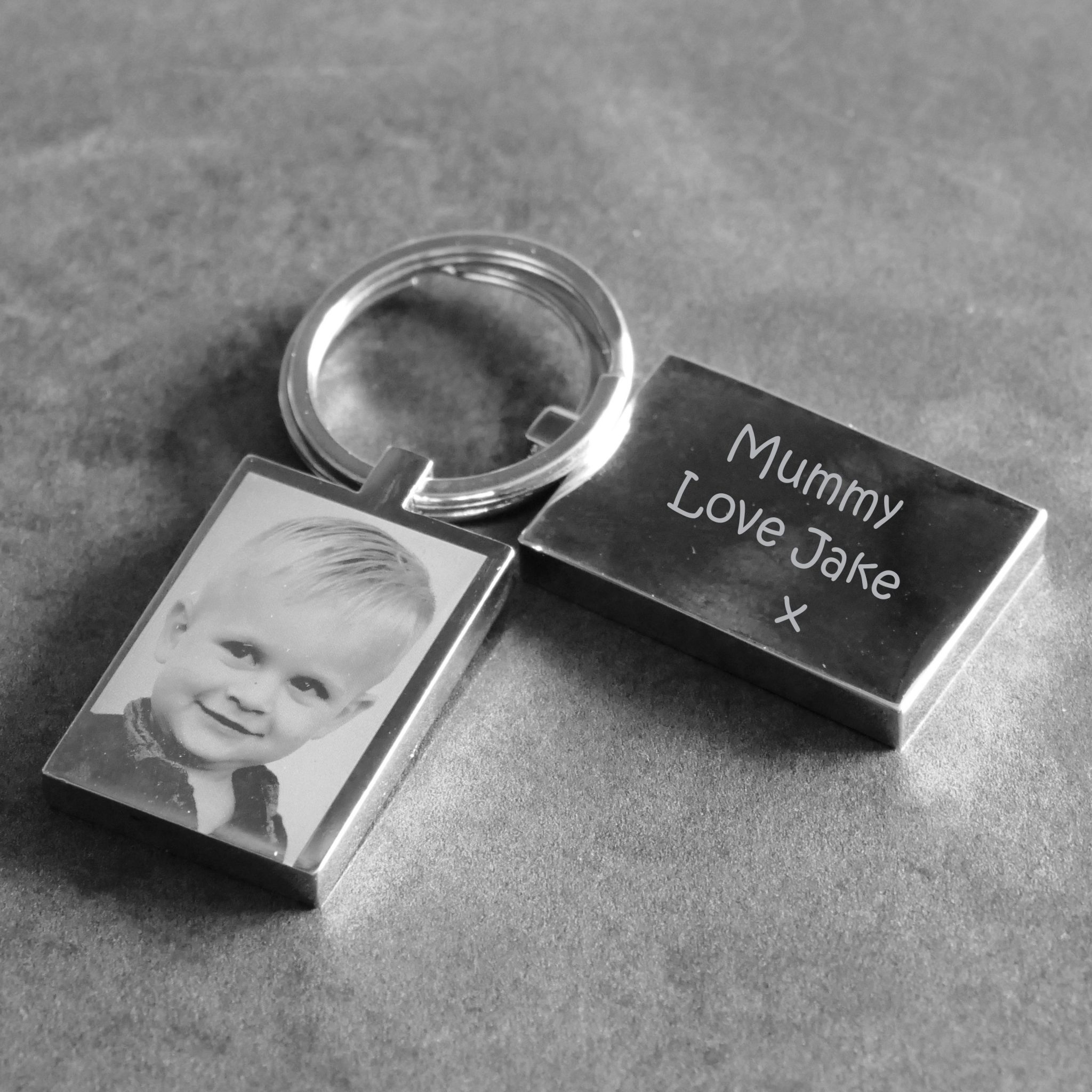 Personalised photo keyring