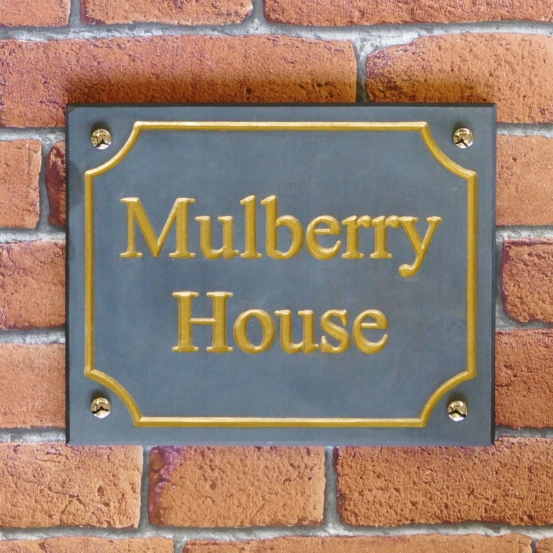 Slate House Number 254mm x 203mm - Image 3