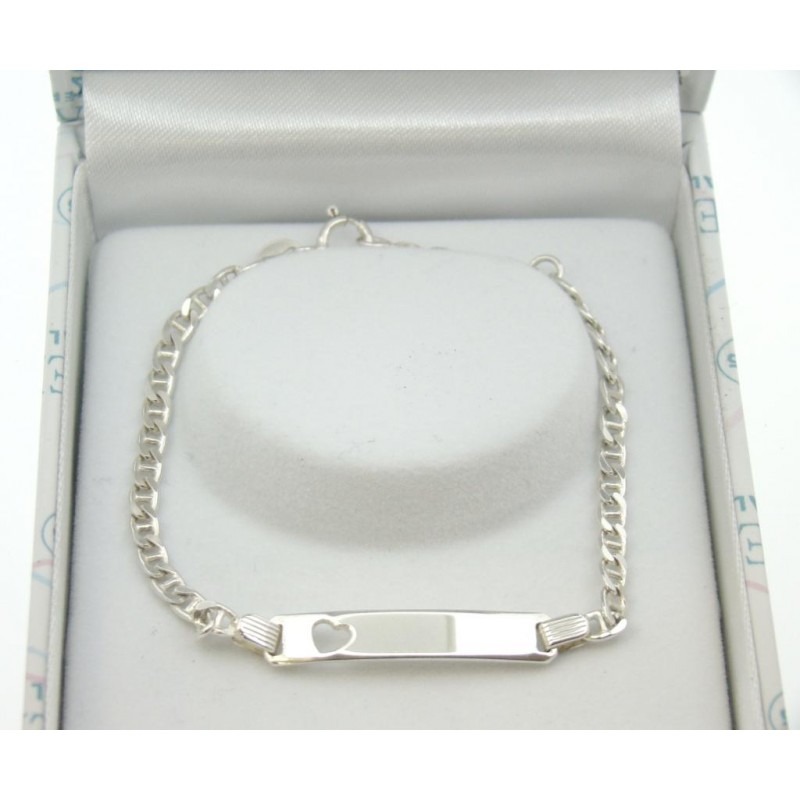 Personalised Childs Silver Identity Bracelet - Image 6