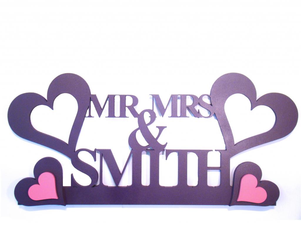 Mr and Mrs Top Table Name Setting - Image 3