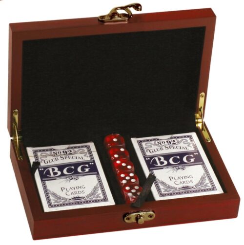 Personalised card/dice set