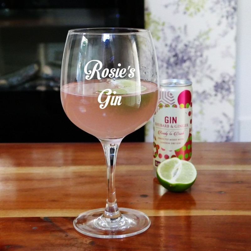 Personalised Gin Glass