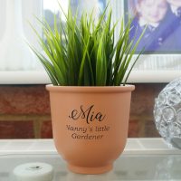 Personalised childrens plant pot