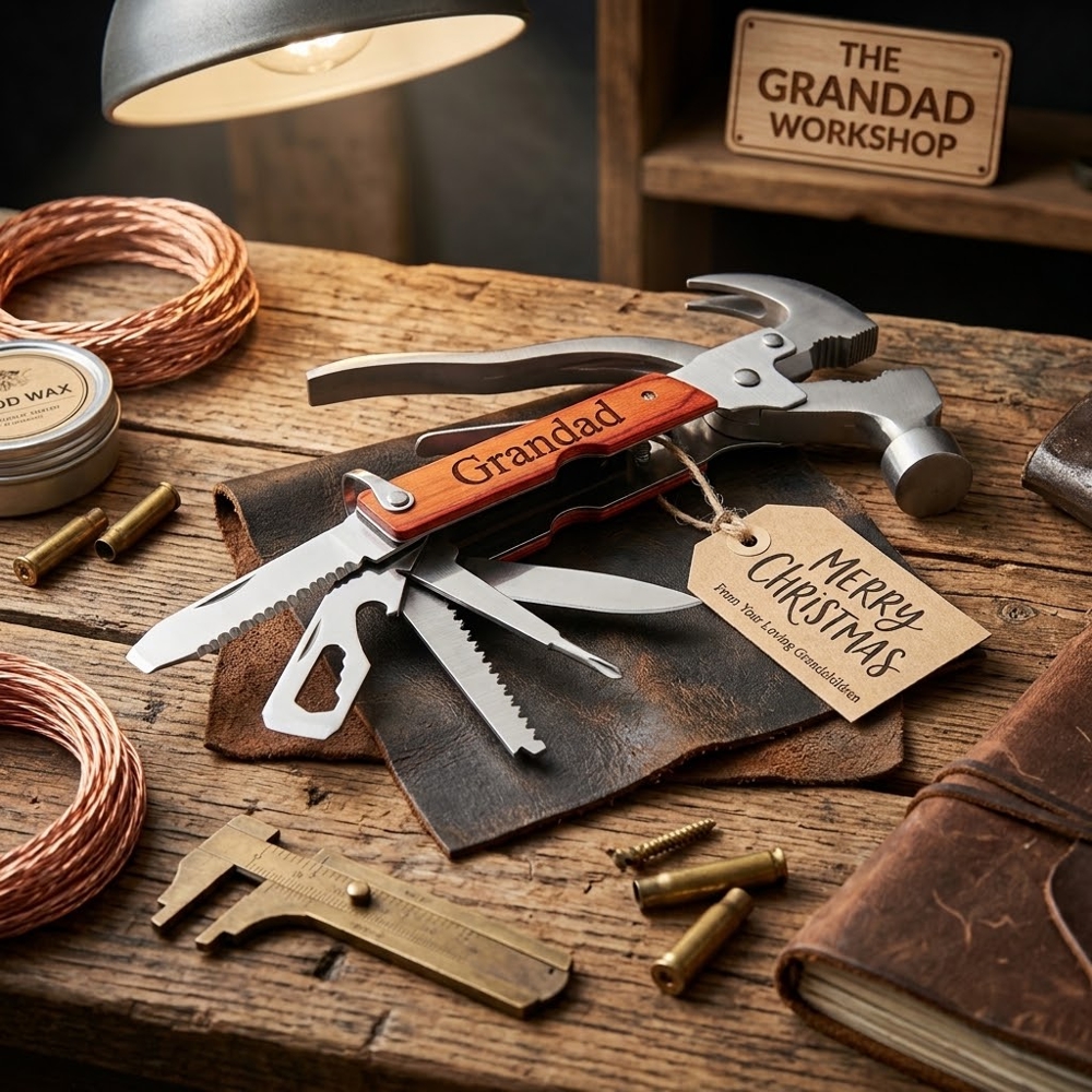 Personalised Hammer, 12-in-1 Multi-tool.