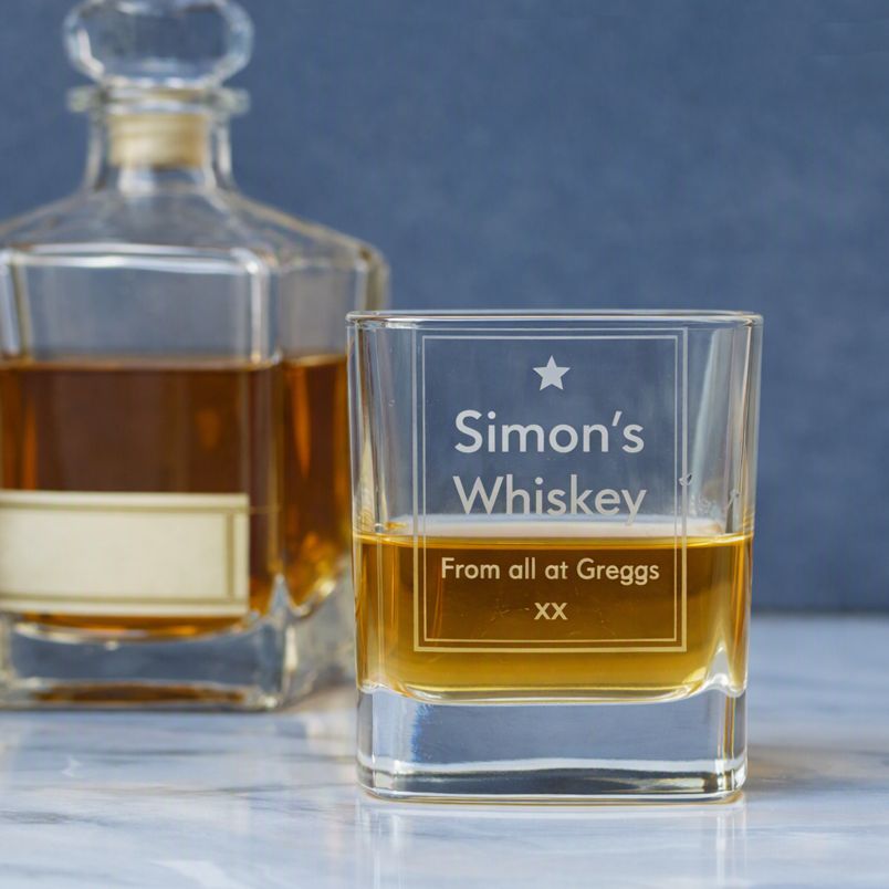 Personalised Star Whiskey Glass Engraved - Image 2