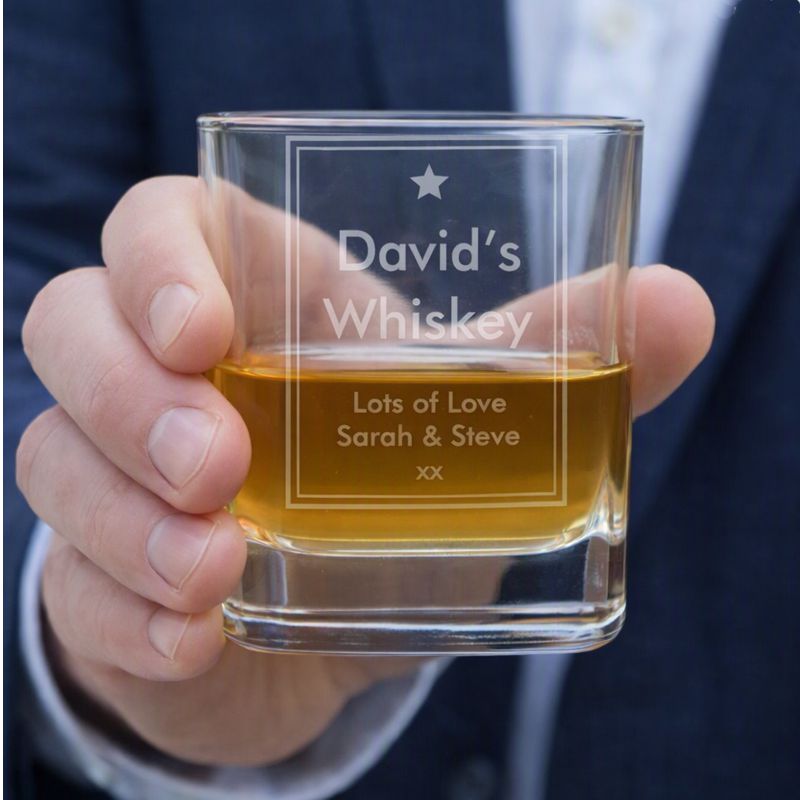 Personalised Star Whiskey Glass Engraved - Image 4