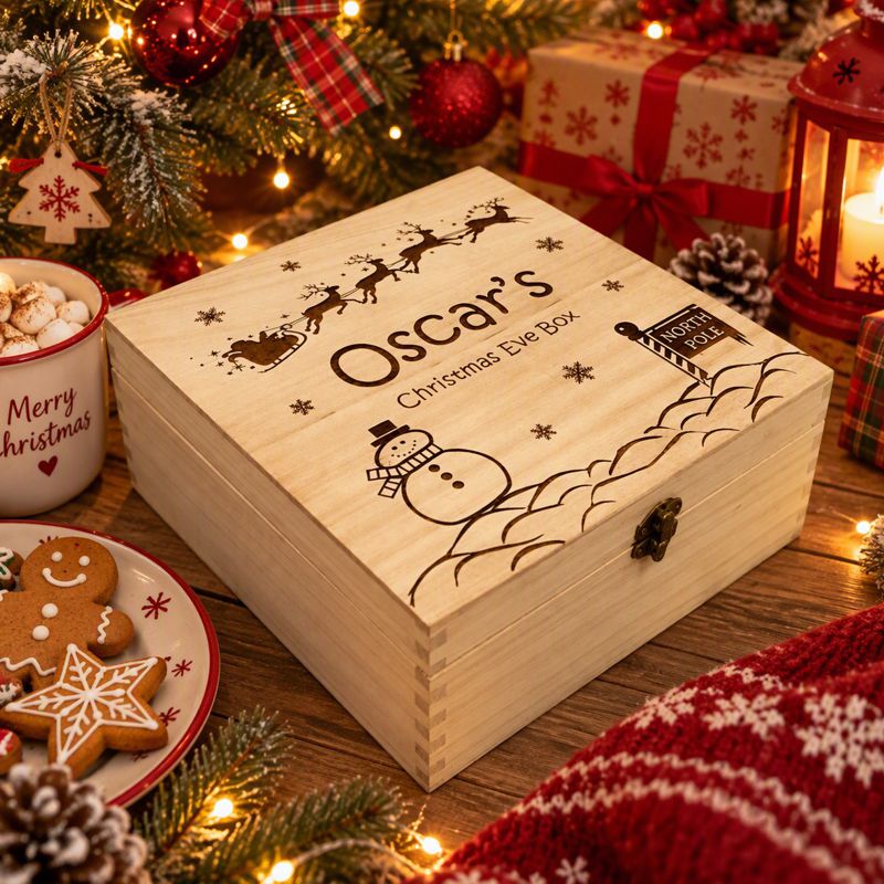 Personalised Christmas Eve Box-Engraved for free